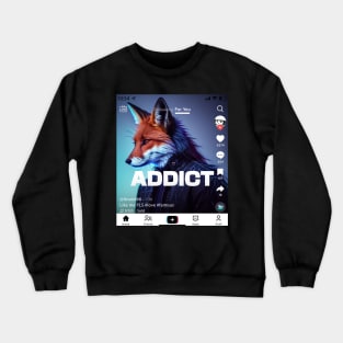 Social Addiction - Digital Detox Design Crewneck Sweatshirt